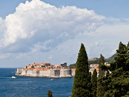 Dubrovnik old town panorama. Summer sunny day.の写真素材