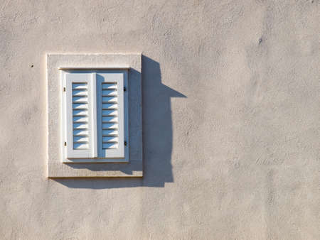 Window on the old house in Dubrovnik, Croatiaの写真素材