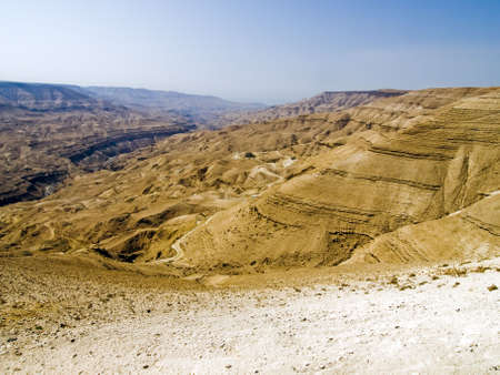River canyon landscape in Jordan. Small riverの写真素材