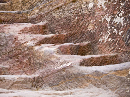 Stairs in the rocks Petra - Nabataeans capital city (Al Khazneh) , Jordan.の写真素材