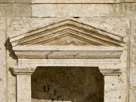 Detail of Roman theatre in Jerash, Jordanの写真素材