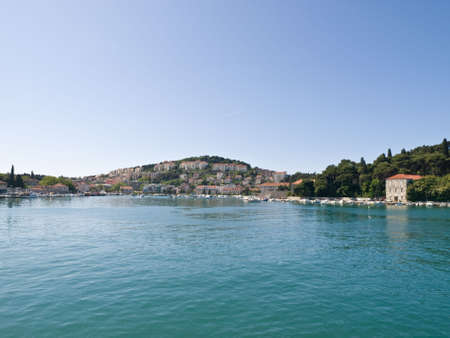 Panorama of Dubrovnik port with a view of residence areaの写真素材