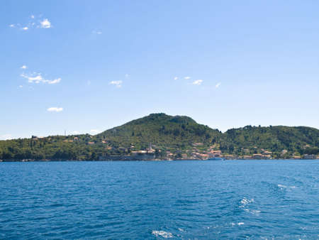 Mediterranean landscape - Adriatic sea. Location island near Dubrovnik, Croatiaの写真素材