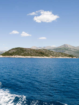 Mediterranean landscape - Adriatic sea. Location island near Dubrovnik, Croatiaの写真素材
