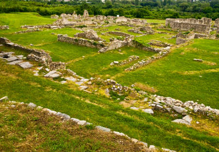 Old archaeological site Salona near Split, Croatiaの写真素材