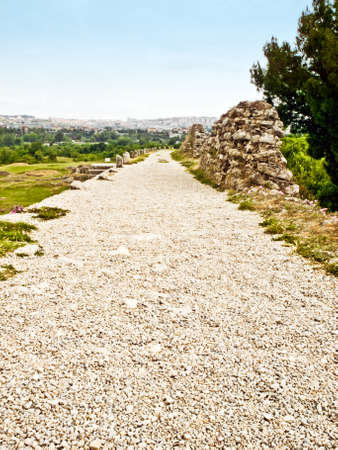 Old archaeological site Salona near Split, Croatiaの写真素材
