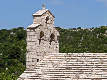 Old church bells in village Lastovo,Croatiaの写真素材