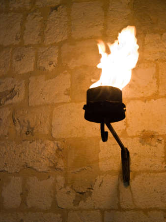 Dubrovnik summer festival decoration detail - torch.の写真素材