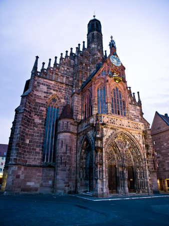 Nuremberg (NÃ¼rnberg) - Church of Our Lady - Frauenkircheの写真素材