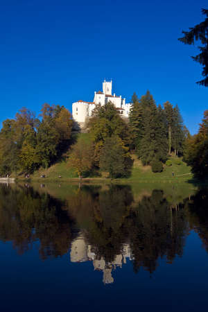 Old Castle Trakoscan landscape in  Croatia, Europeの写真素材