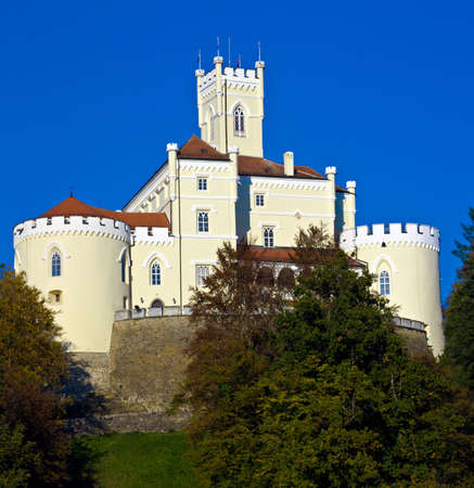 Old Castle Trakoscan opposite side in  Croatia, Europeの写真素材