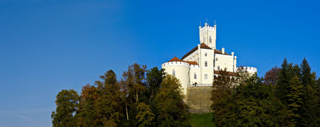 Old Castle Trakoscan landscape in  Croatia, Europeの写真素材