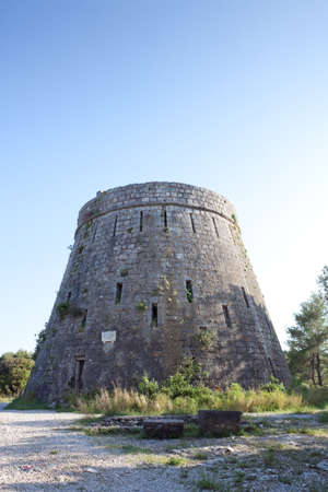 Old fortress in medieval town Korcula. Croatia, Dalmatia region, Europe.の写真素材