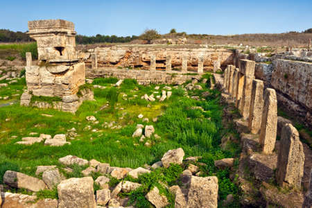 Amrit (Marathus). An ancient Phoenician site south of Tartus. Temple of the god Melkart    (Hercules)の写真素材