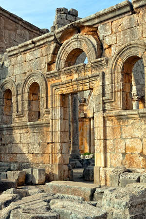 Syria - Church of St. Simeon - Qal'a Sim'an, Churchの写真素材