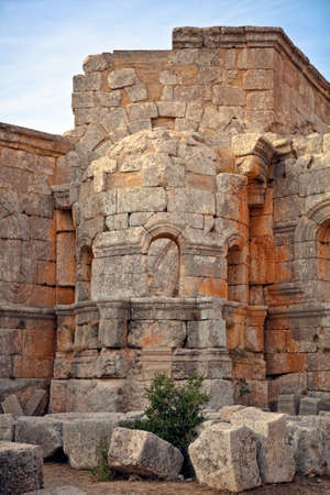 Syria - Church of St. Simeon - Qal'a Sim'an, Churchの写真素材