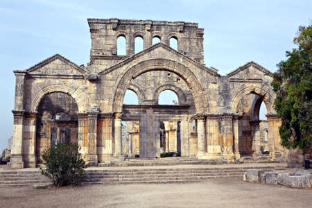 Syria - Church of St. Simeon - Qal'a Sim'an, Churchの写真素材