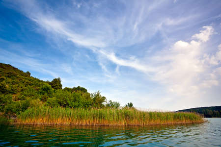Beautiful landscape, River Krka National Park in Croatia.の写真素材