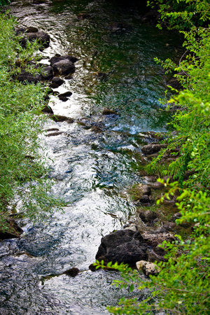 Beautiful landscape, River Cikola in Croatia. Nice natural background