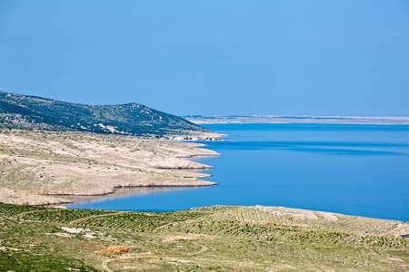 Adriatic landscape near Zadar, Croatiaの写真素材