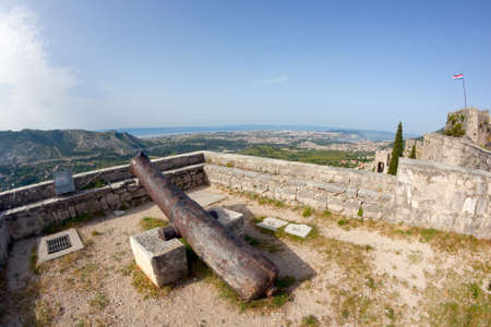 Klis - Medieval fortress in Croatia near Split in Dalmatia.の写真素材