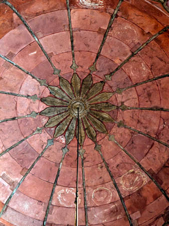 The magnificent example of Mughal architecture, Jama Masjid has three massive gateways - the largest and highest being on the east.の写真素材