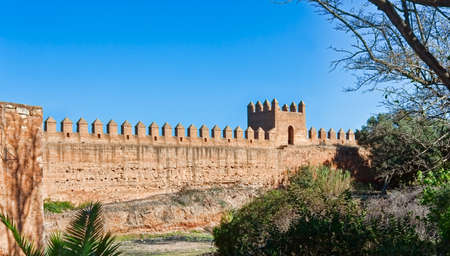 Ruins of the ancient necropolis of Kellah in the city of Rabat, Morocco.の写真素材