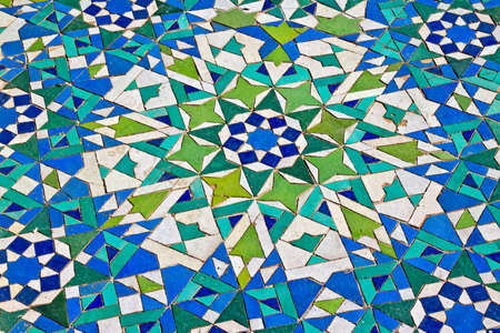 Exterior detail of Hassan II mosque, Casablanca, Morocco.の写真素材