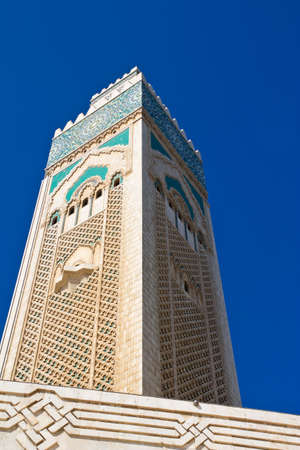 Exterior of Hassan II mosque, Casablanca, Morocco.の写真素材