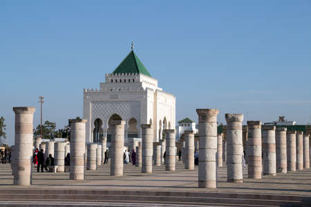 RABAT, MOROCCO - OCTOBER 16: Mausoleum of Mohammed V , Rabat, Morocco.のeditorial素材