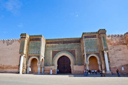 MEKNES, MOROCCO - OCTOBER, 17, 2010: Main square detail in Meknes, Morocco.のeditorial素材