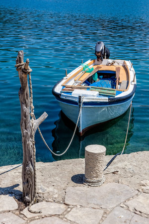 Traditional old fishing boat, island Mljet, Croatia