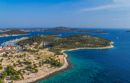 Adriatic tourist destination Marina Frapa, Croatiaの写真素材