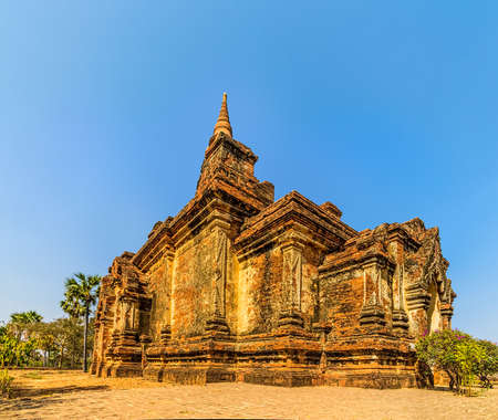 Gubyaukgyi Temple  in Bagan (Nyaung U), Burma.の写真素材