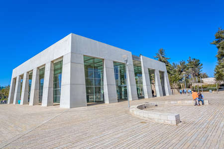 TEL AVIV, ISRAEL - FEBRUARY 28, 2014: Main entrance to the Yad Vashem, Israel's official memorial to the Jewish victims of the Holocaust, established in 1953.のeditorial素材