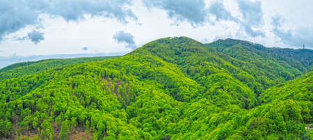 Hills and forests, mautain Medvednica near Zagreb, Croatia の写真素材