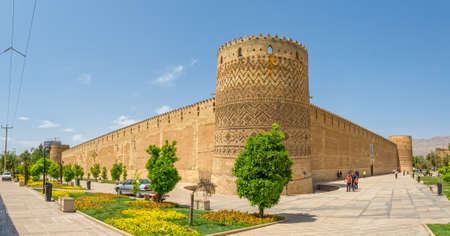 SHIRAZ, IRAN - MAY 2, 2015: Vakil Fortress of the old citadel Karmin Khan in the centre of the city.のeditorial素材