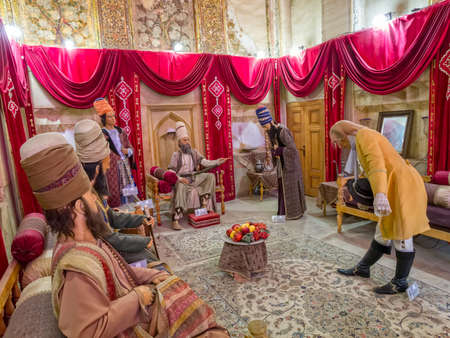 SHIRAZ, IRAN - MAY 2, 2015: The Court of Karim Khan representation at the interior of the old citadel.のeditorial素材