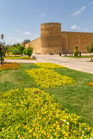 SHIRAZ, IRAN - MAY 2, 2015: Vakil Fortress of the old citadel Karmin Khan in the centre of the city.のeditorial素材
