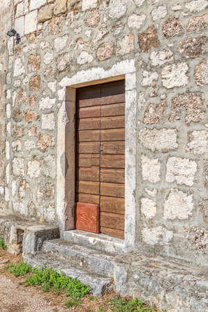 Old wooden doorの写真素材