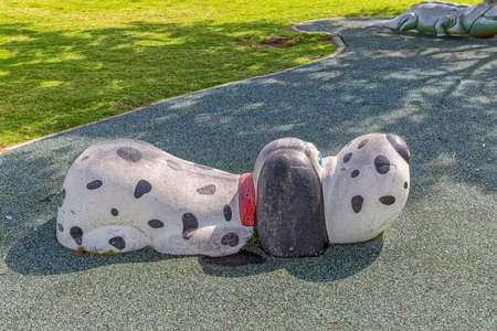 Tel Aviv kids playground dogのeditorial素材