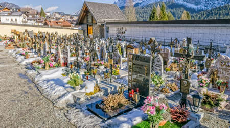 Sappada old cemeteryのeditorial素材
