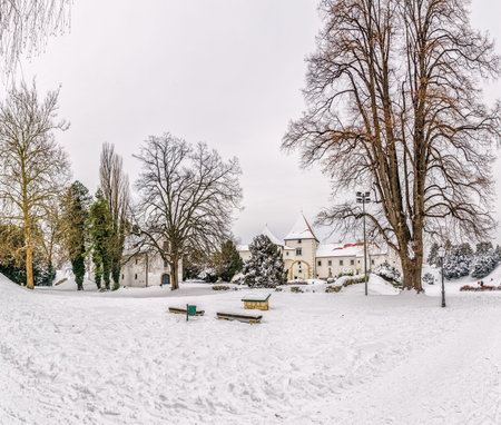 Varazdin Old Town and Castleの写真素材