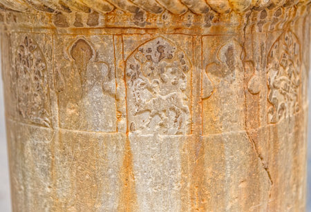 Marble pillar remains detail