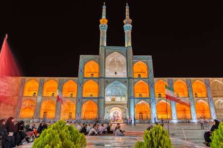 Yazd Amir Chakhmaq Complex by night