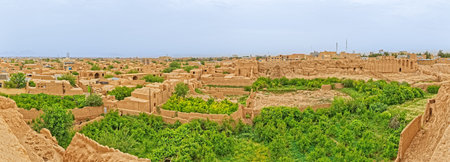 Meybod Iran aerial viewの写真素材