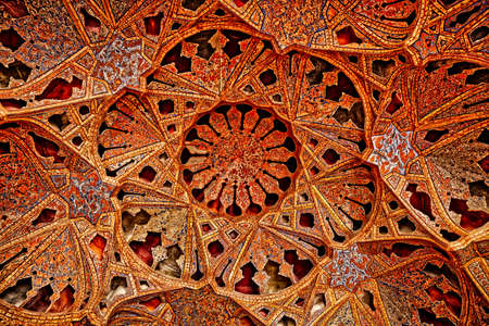 Ali Qapu Palace music hall ceilingのeditorial素材