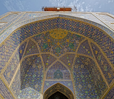 Isfahan Shah Mosque renovationのeditorial素材