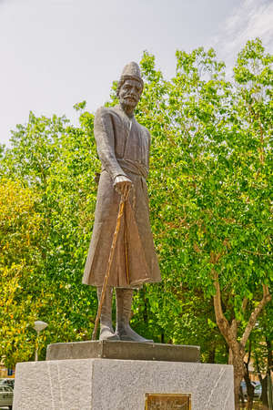 ISFAHAN, IRAN - MAY 8, 2015: Statue of Ostad Ali Akabar Isfahani famous architect of Imam square.のeditorial素材