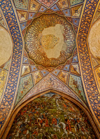 Chehel Sotoun palace paintingのeditorial素材